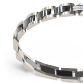 Brazalete Guess para Caballero  Lion King en color plateado